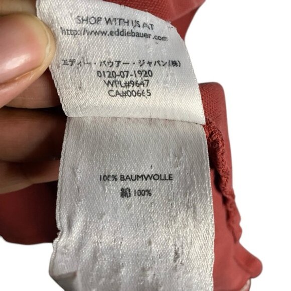 Eddie Bauer Men's Tall 100% Cotton Coral Polo Golf Shirt - Picture 7 of 8